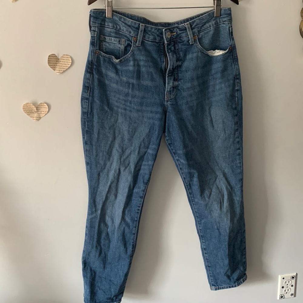 Straight blue jeans size 12 old navy